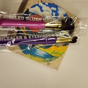 SEALED Japonesque Concealer & Eyeshadow Duo & Angled Blush Brush - 3pc Bundle
